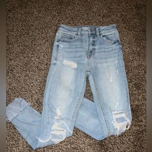 Eunina light wash cuffed women’s jeans size 2